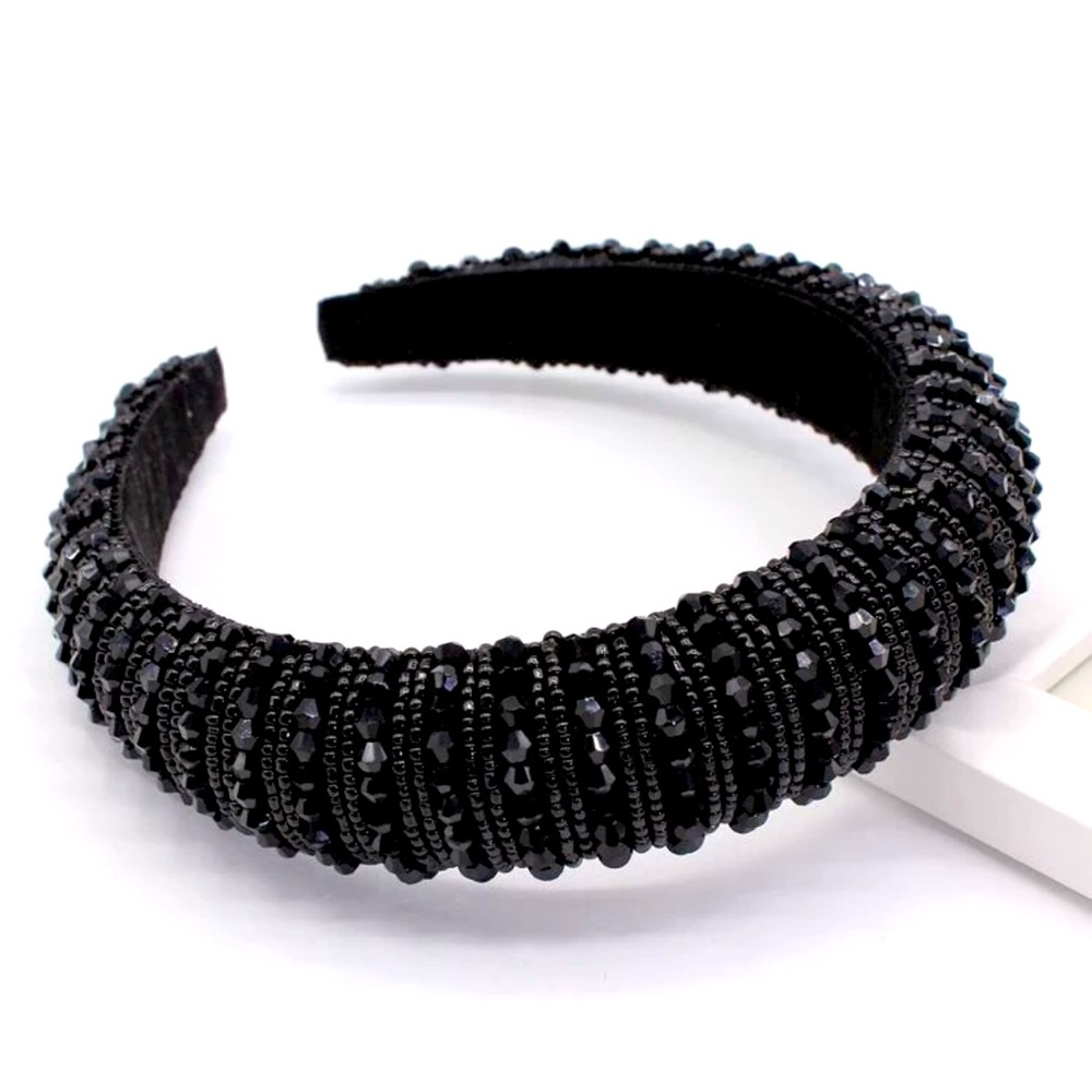 Unique Bargains Crystal Headband Rhinestone Hairband for Women